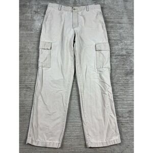 Dockers Pants Mens 36x32 Beige Cargo 100% Cotton Utility Outdoors